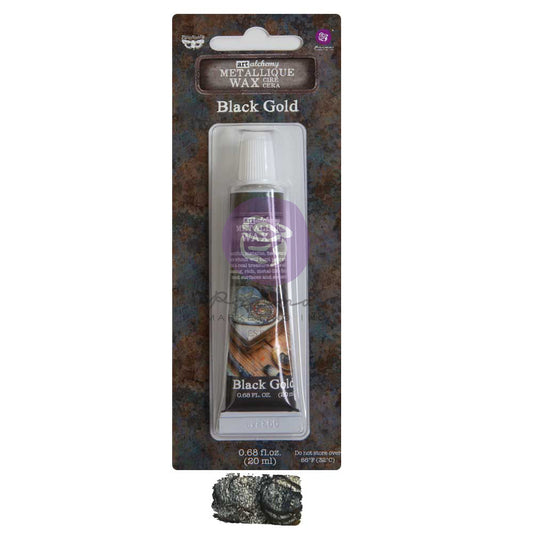 ART ALCHEMY METALLIQUE WAX – BLACK GOLD – 0.68OZ (20ML)