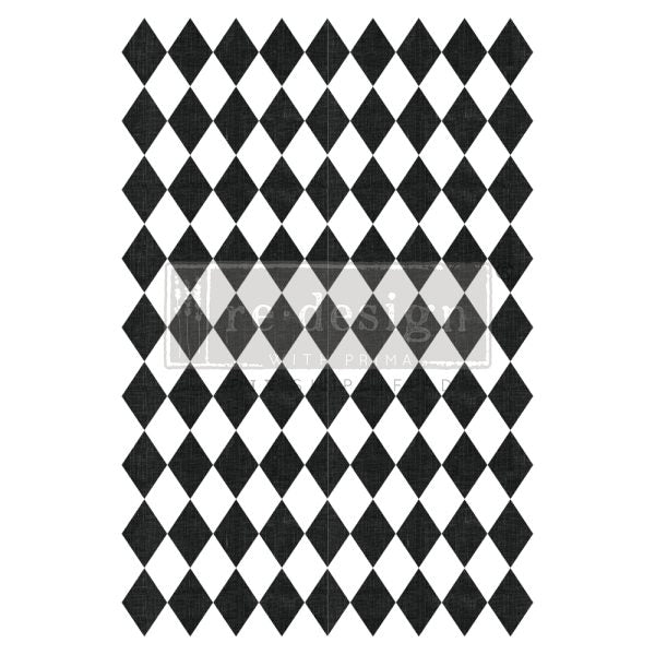 DECOR TRANSFERS® – HARLEQUIN – TOTAL SHEET SIZE 24×35, CUT INTO 2 SHEETS