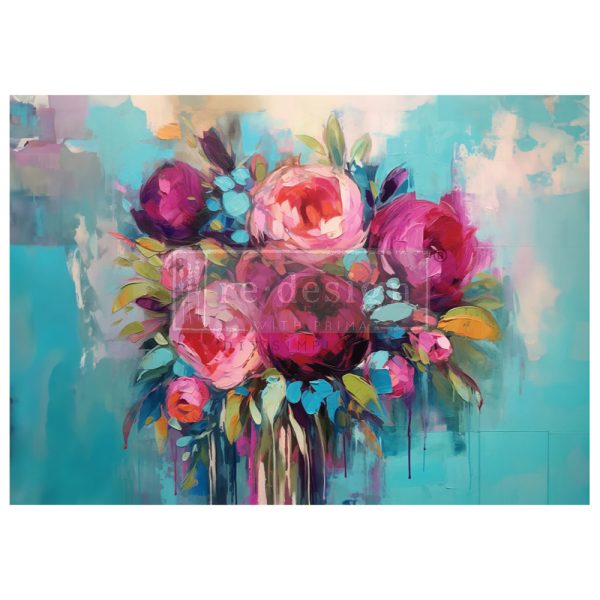 A1 DECOUPAGE FIBER – BURST OF COLOR