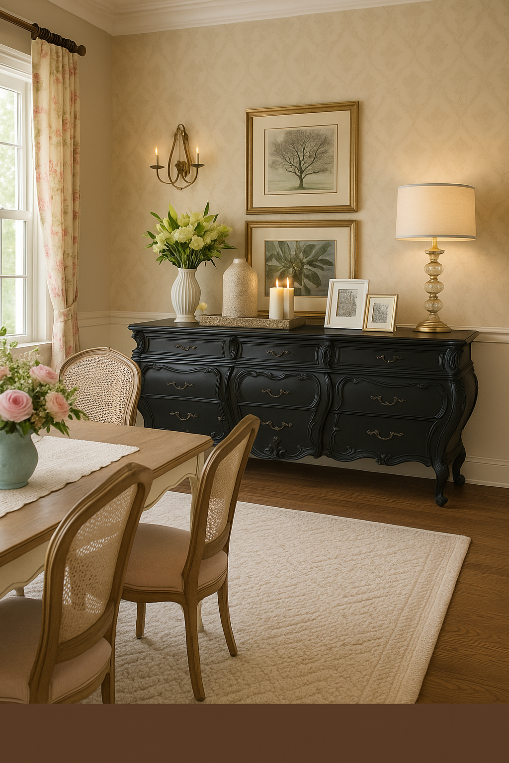 Jet Black Sideboard / Dresser