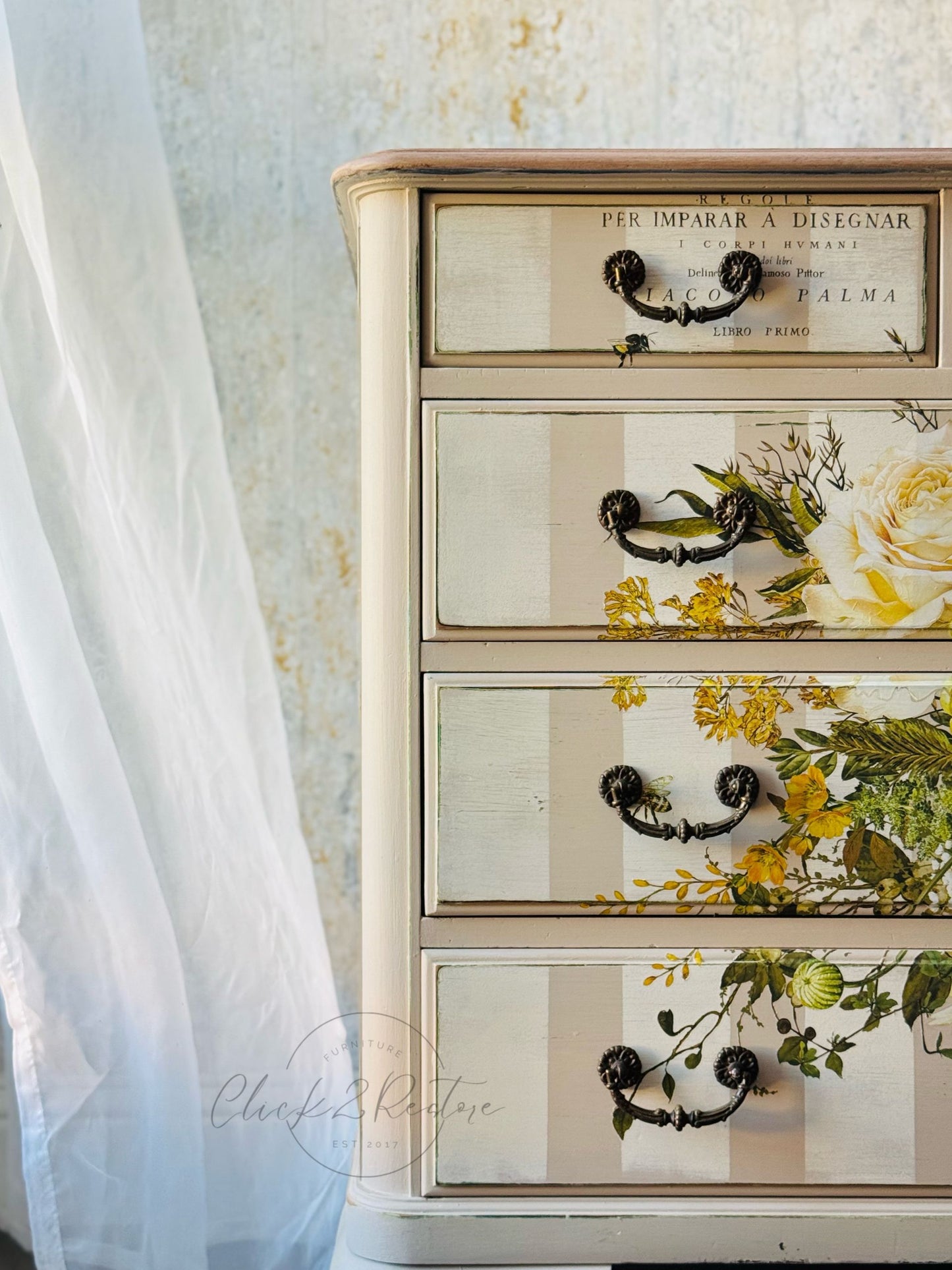 Decor Transfers® – Sunlit Serenade – total sheet size 24″x35″, cut into 4 sheets