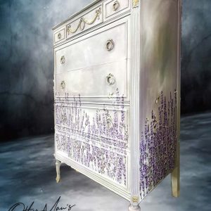 DECOR TRANSFERS® – CHAMPS DE LAVENDE – TOTAL SHEET SIZE 24″X35″, CUT INTO 3 SHEETS