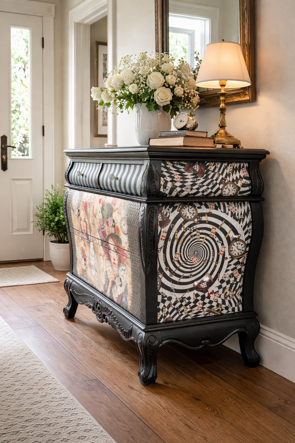 Alice inspired sideboard / entry table