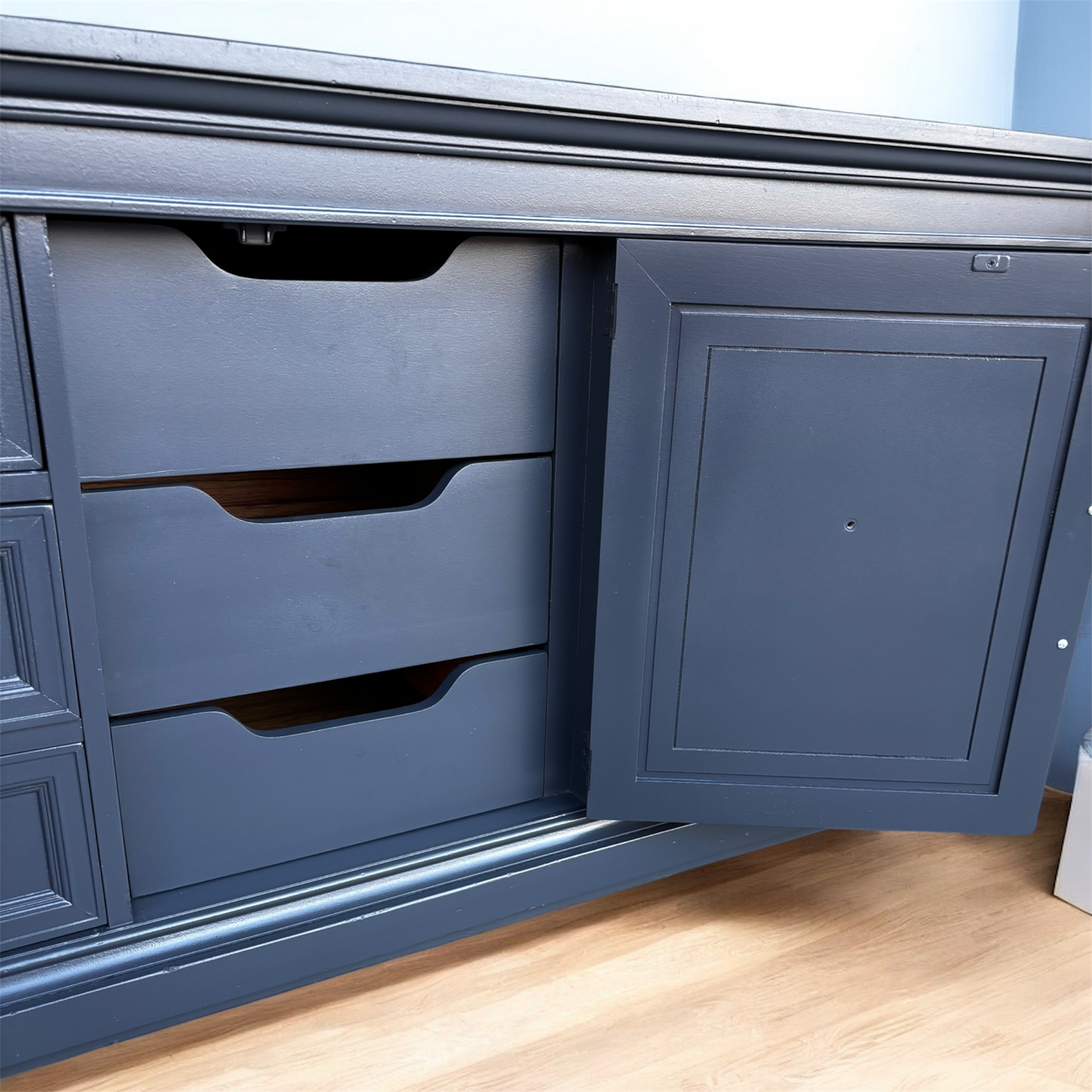 Drexel Blue Nine Drawer Sideboard