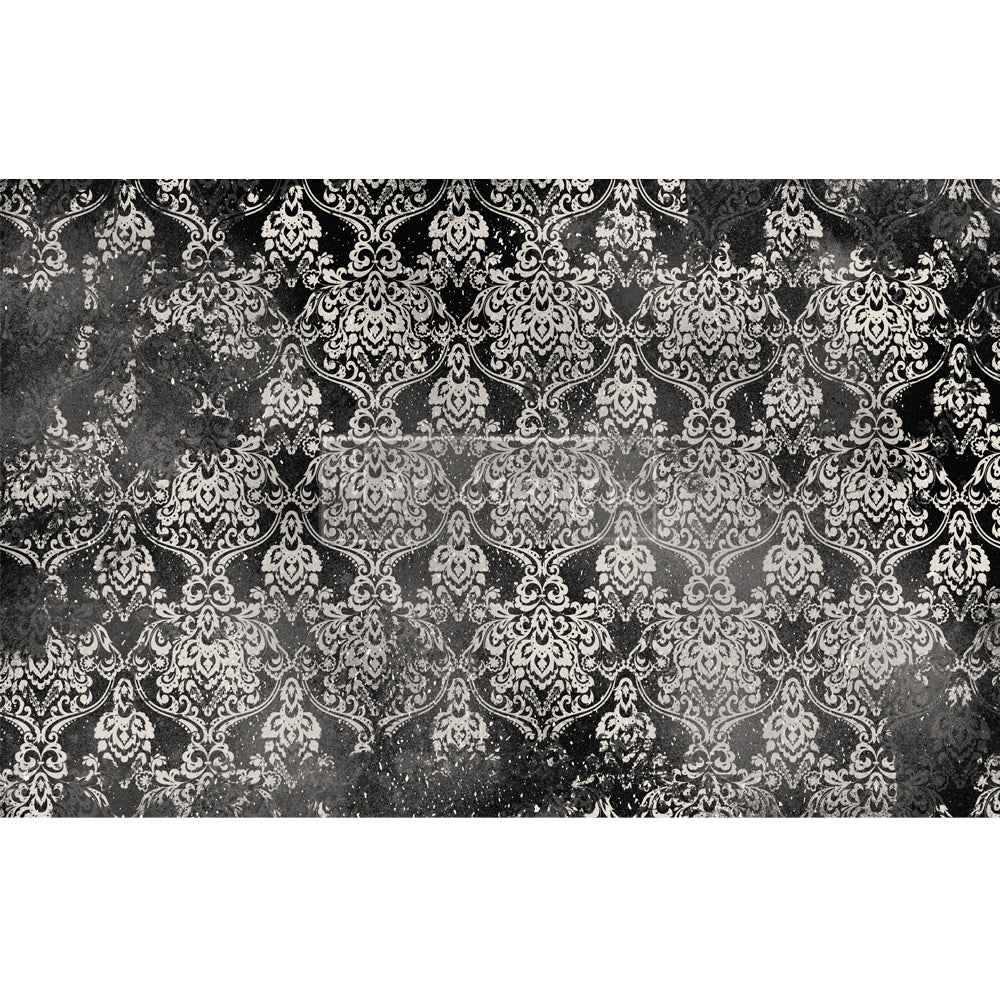 REDESIGN DECOUPAGE DÉCOR TISSUE PAPER – DARK DAMASK – 1 SHEET (19″ X 30″)
