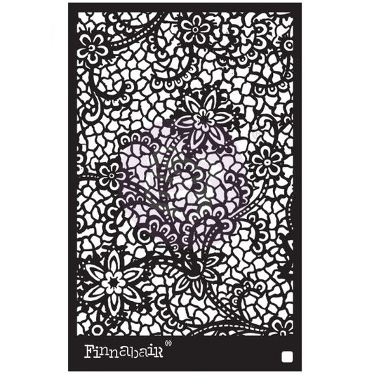 6×9 STENCIL – FLORAL NET – 6″ X 9” – LASER CUT ON 16 MIL MYLAR