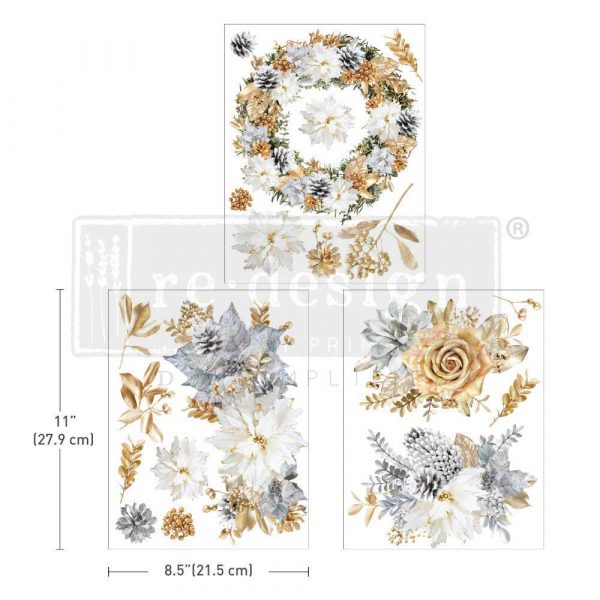 MIDDY TRANSFERS® – A GILDED MOMENT – 3 SHEETS, 8.5″X11″