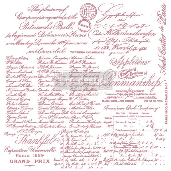 Clearly-Springtime - Handwritten Note 12 X 12 Clear Cling