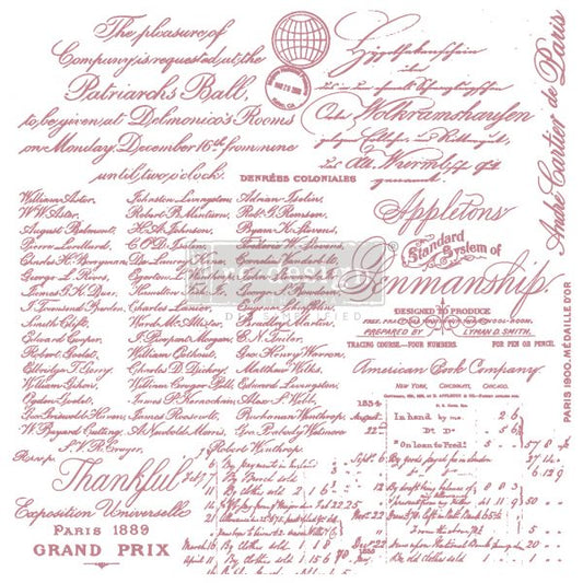 Clearly-Springtime - Handwritten Note 12 X 12 Clear Cling