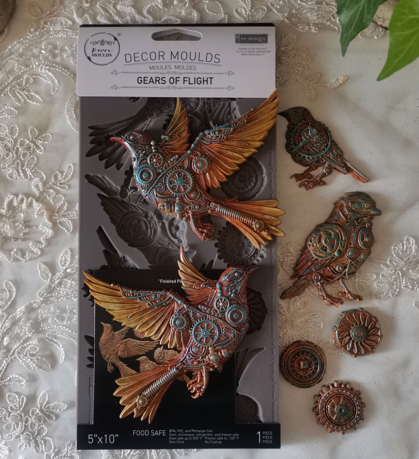 Decor Moulds® – Gears of Flight – 1 pc, 5″x10″x8mm