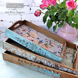 REDESIGN DECOUPAGE DÉCOR TISSUE PAPER – LAVENDER FLEUR – 1 SHEET, 19″X30″