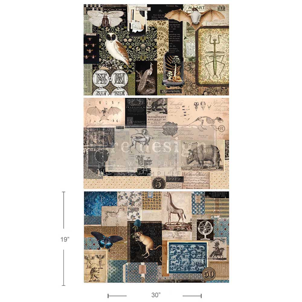 19×30 Decoupage Fiber – Mystic Manuscripts