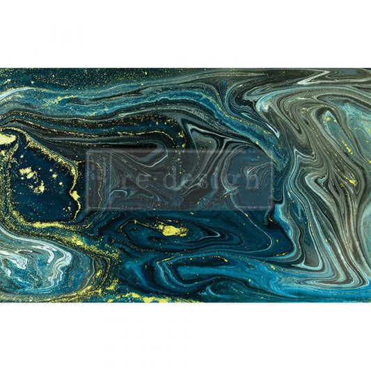 DECOUPAGE DECOR TISSUE PAPER – NOCTURNAL MARBLE – 1 SHEET, 19″X30″