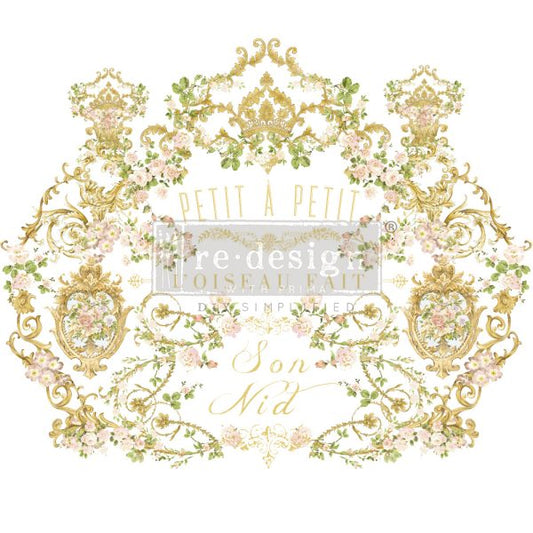 DECOR TRANSFERS® – KACHA – PETIT A PETIT – TOTAL SHEET SIZE 24″X35″, CUT INTO 2 SHEETS