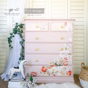 DECOR TRANSFERS® – PRETTY IN PEACH – TOTAL SHEET SIZE 24″X35″, CUT INTO 3 SHEETS