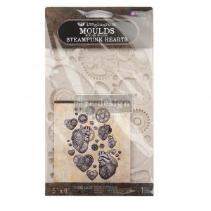 FINNABAIR MOULDS – STEAMPUNK HEARTS – 5″ X 8″ X 8MM