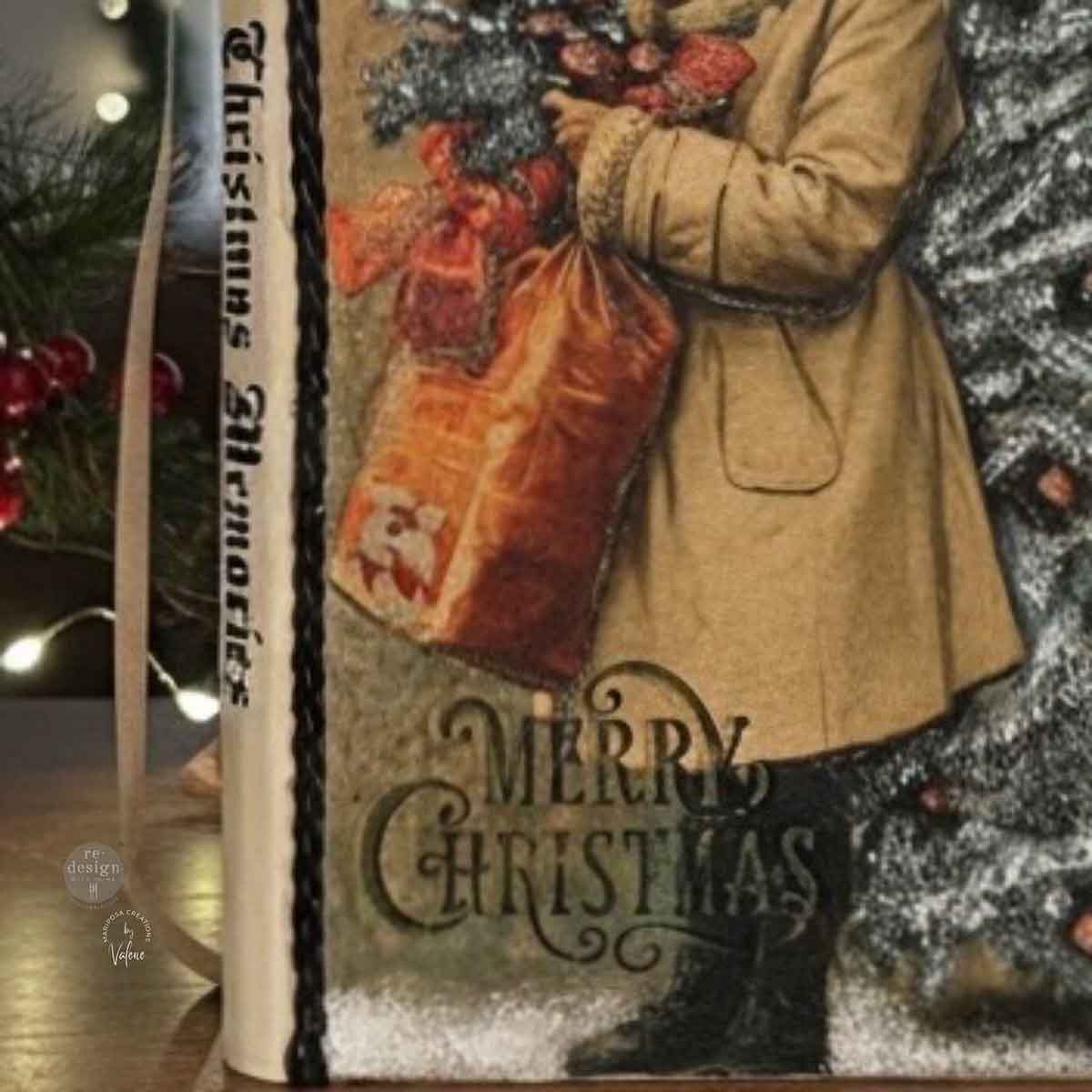 A4 Decoupage – Vintage Tidings – 1 sheet, 8.27″x11.69″