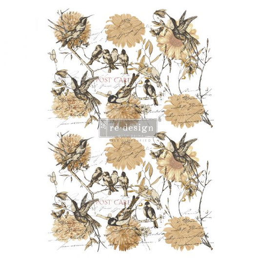 REDESIGN DECOR TRANSFERS® – VINTAGE RUSTIC – TOTAL SHEET SIZE 24″X35″, CUT INTO 3 SHEETS
