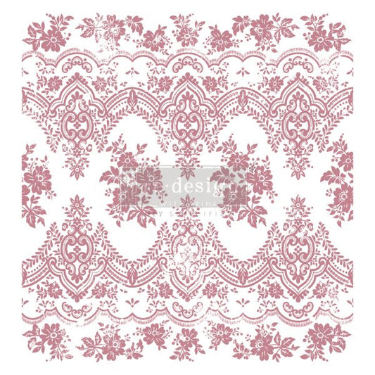 Clearly-Aligned Decor Stamps - Vintage Wallpaper 12 X 12 Clear Cling