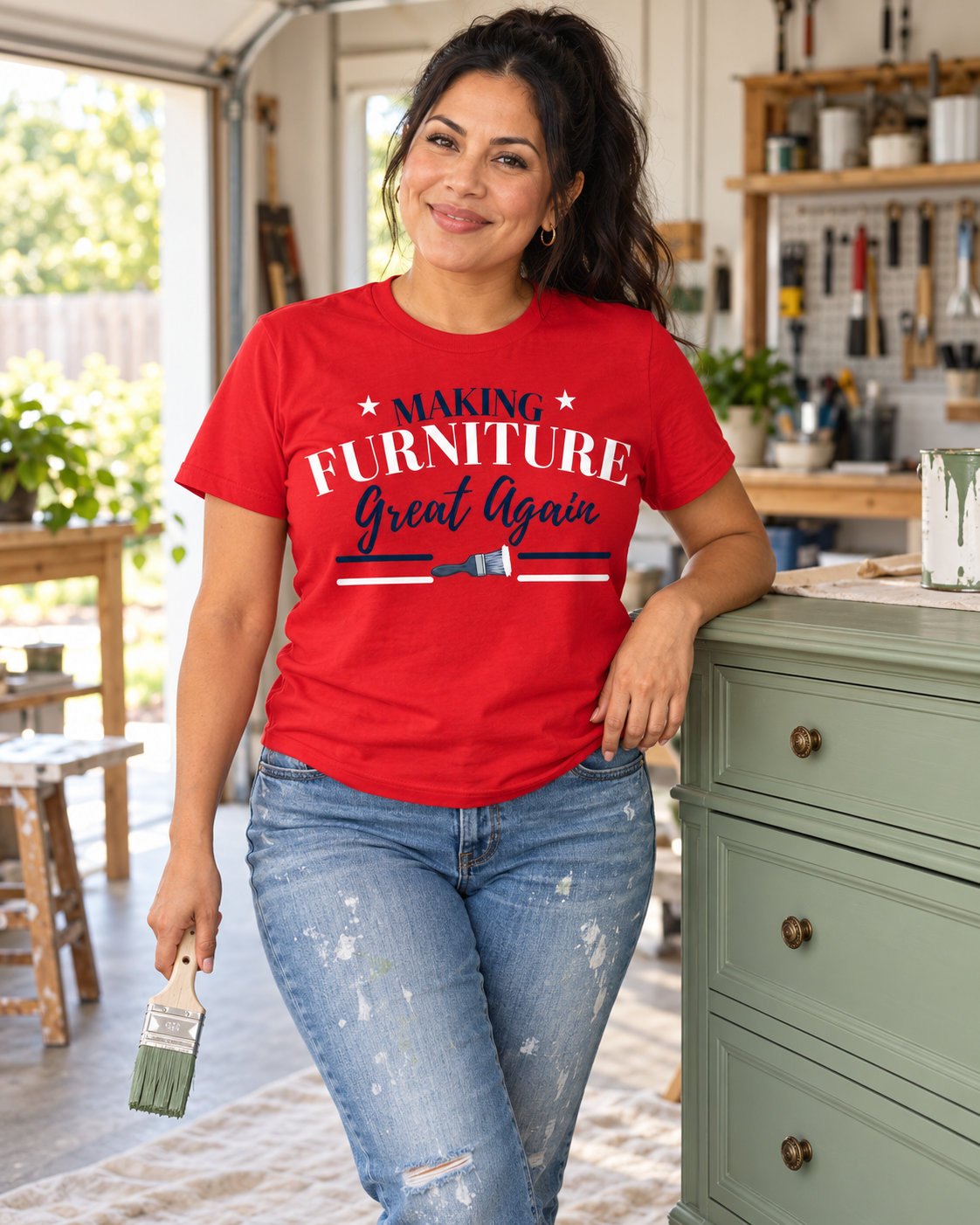 Red Making Furniture Great Again Tee