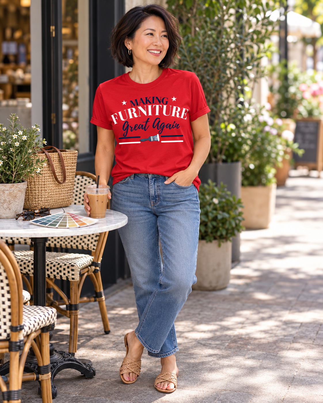 Red Making Furniture Great Again Tee