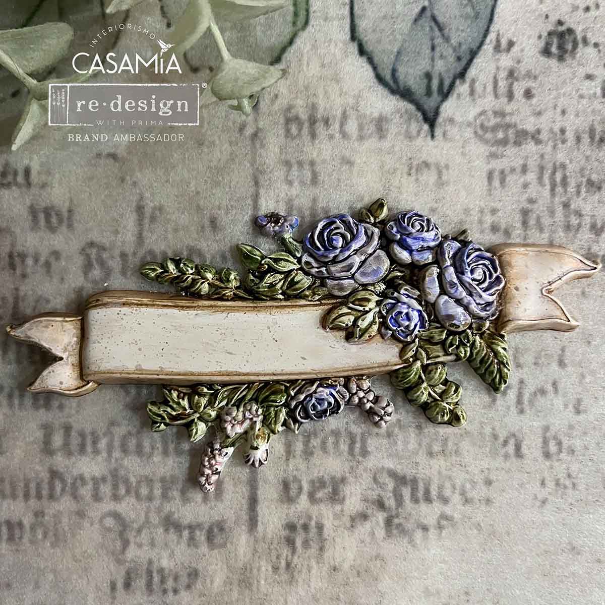 Decor Moulds® – Blooming Banners – 1 pc, 5″x10″x8mm