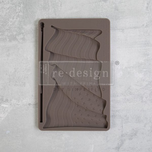 DECOR MOULDS® – STAR SPANGLED BANNER – 1 PC, 5″X8″X8MM
