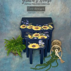 REDESIGN DECOR TRANSFERS® – SUNFLOWER FIELDS – 3 SHEETS, DESIGN SIZE 22″ X 30″